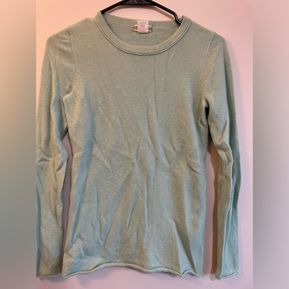 Blue Cashmere JCrew Sweater